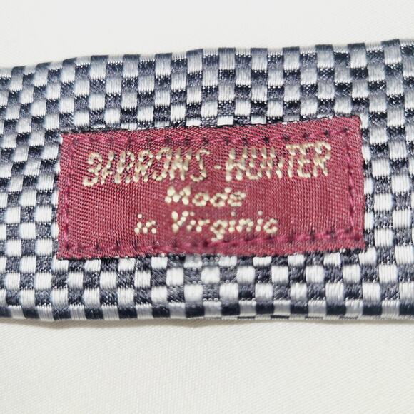 Barrons Hunter Suspenders Mens Black Gray Check Button End Leather Y-Back USA - Picture 5 of 8